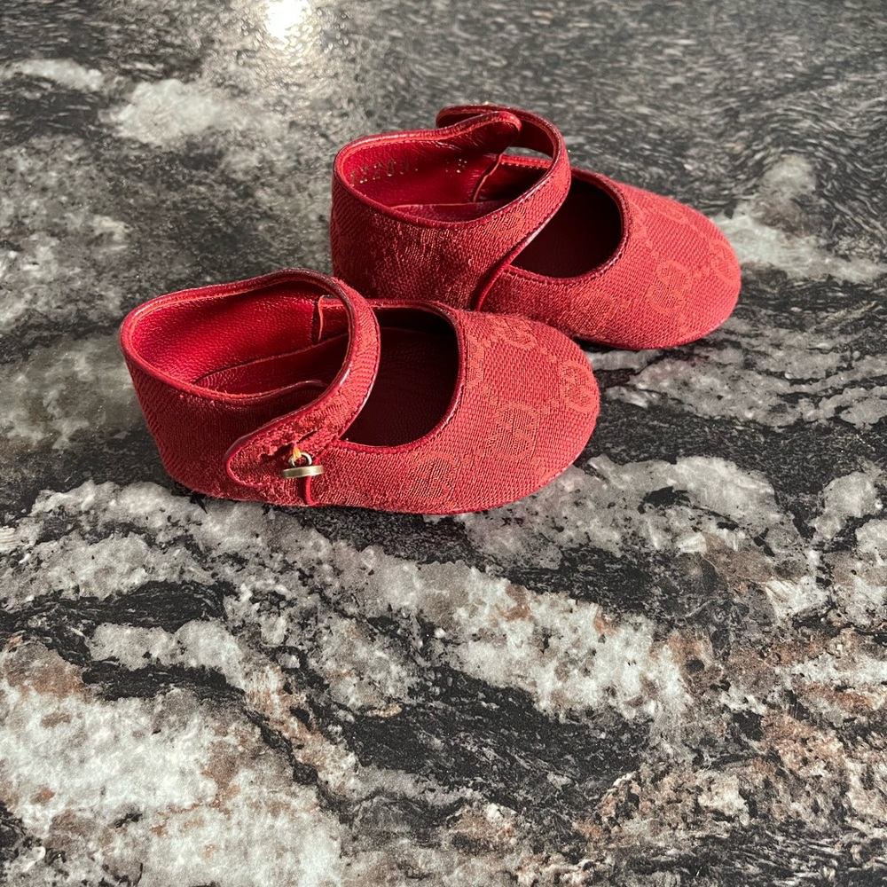 COPY - Red baby Gucci shoes - Picture 5 of 7